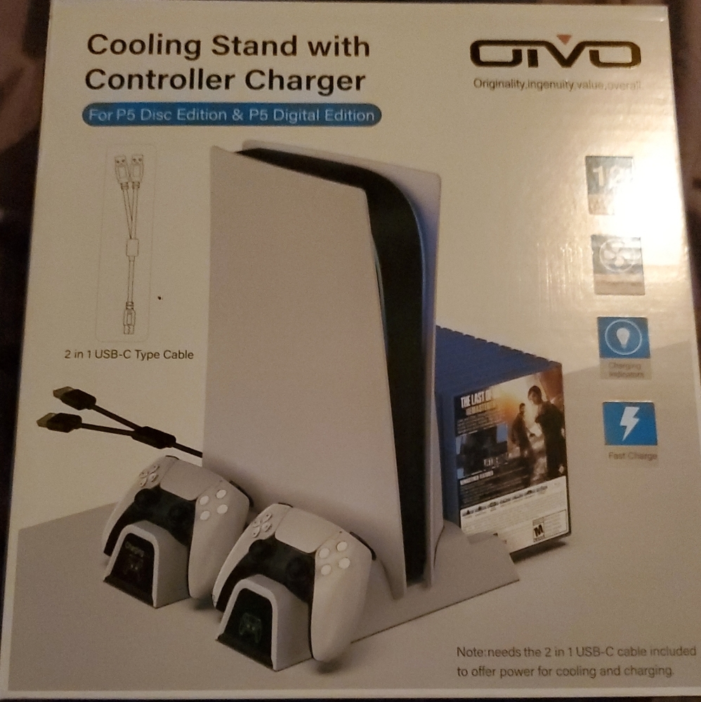 Ps5 cooling station, duel ps5 controller